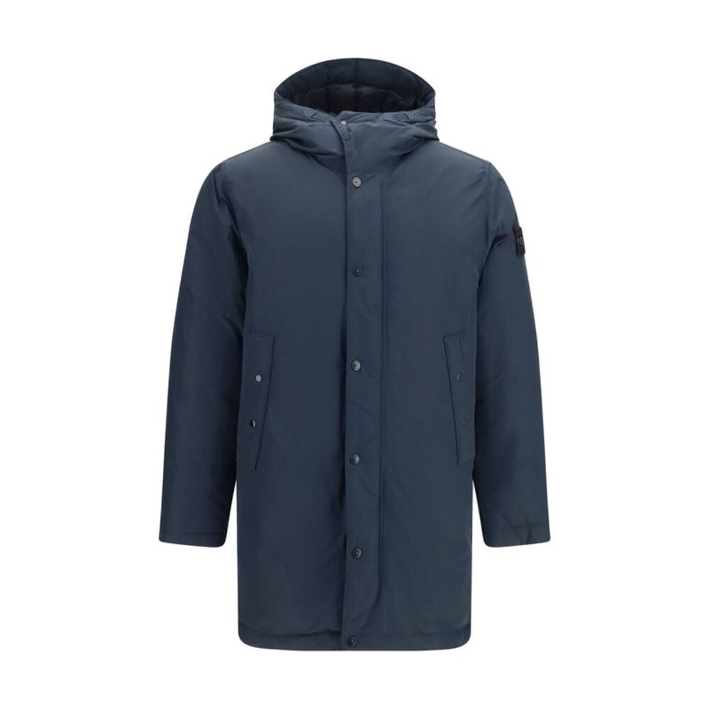 Stone Island Men Long Down Jacket